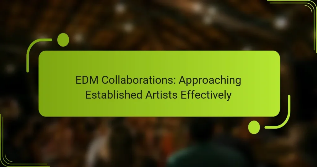 EDM Collaborations: Approaching Established Artists Effectively