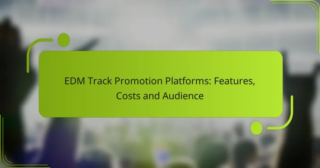 EDM Track Promotion Platforms: Features, Costs and Audience