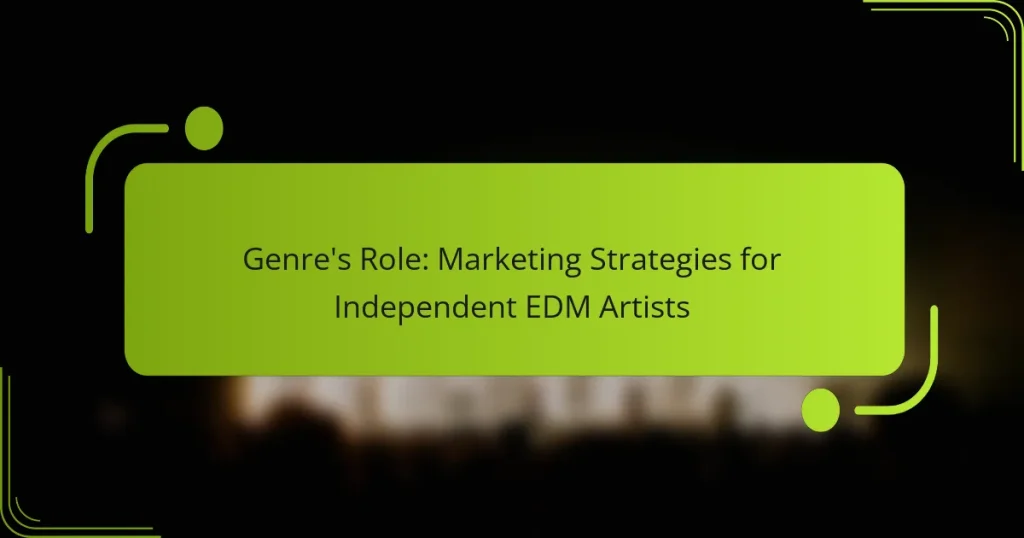 Genre’s Role: Marketing Strategies for Independent EDM Artists